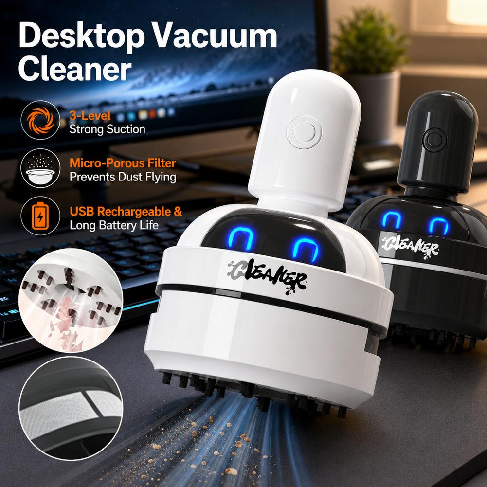Aspiradora de escritorio, aspi - Mini Desktop Vacuum Cleaner For Eraser Dust reseña y precio